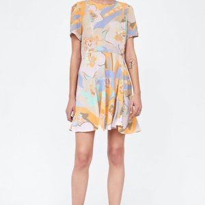 ✨Zara Woman Pastel Floral Mini Dress Size Small✨